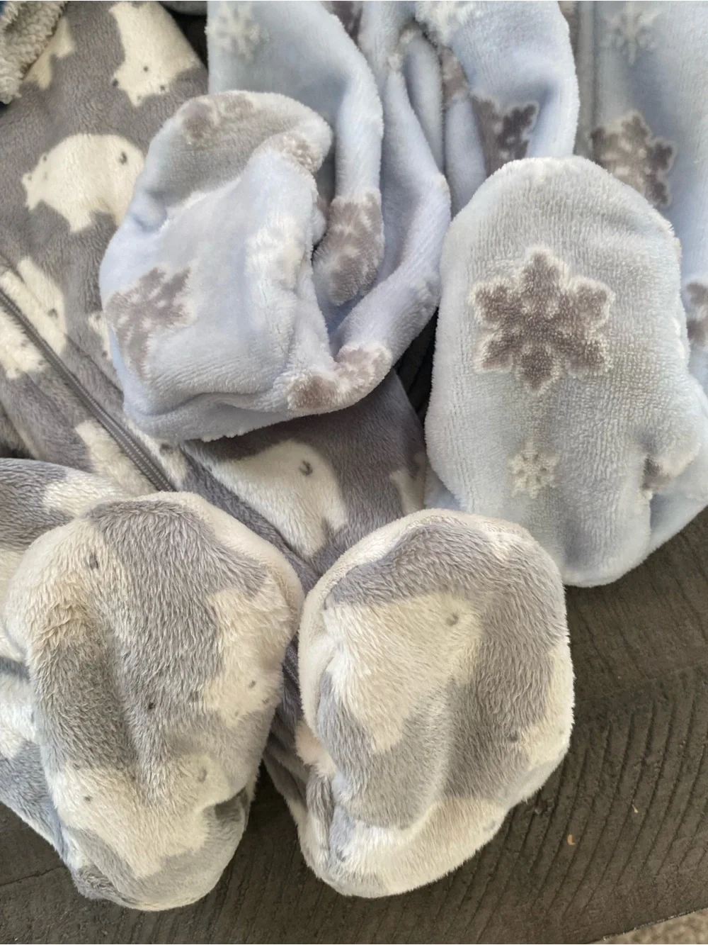 Baby 6-9 Months Fleece Bodysuit Prams Jumpers & Hooded Coat Winter Bundle Lot